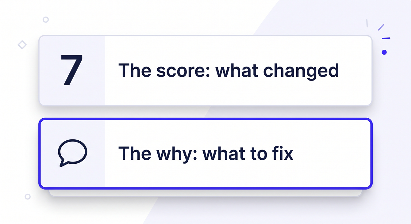 An NPS score paired with an open-ended why question.