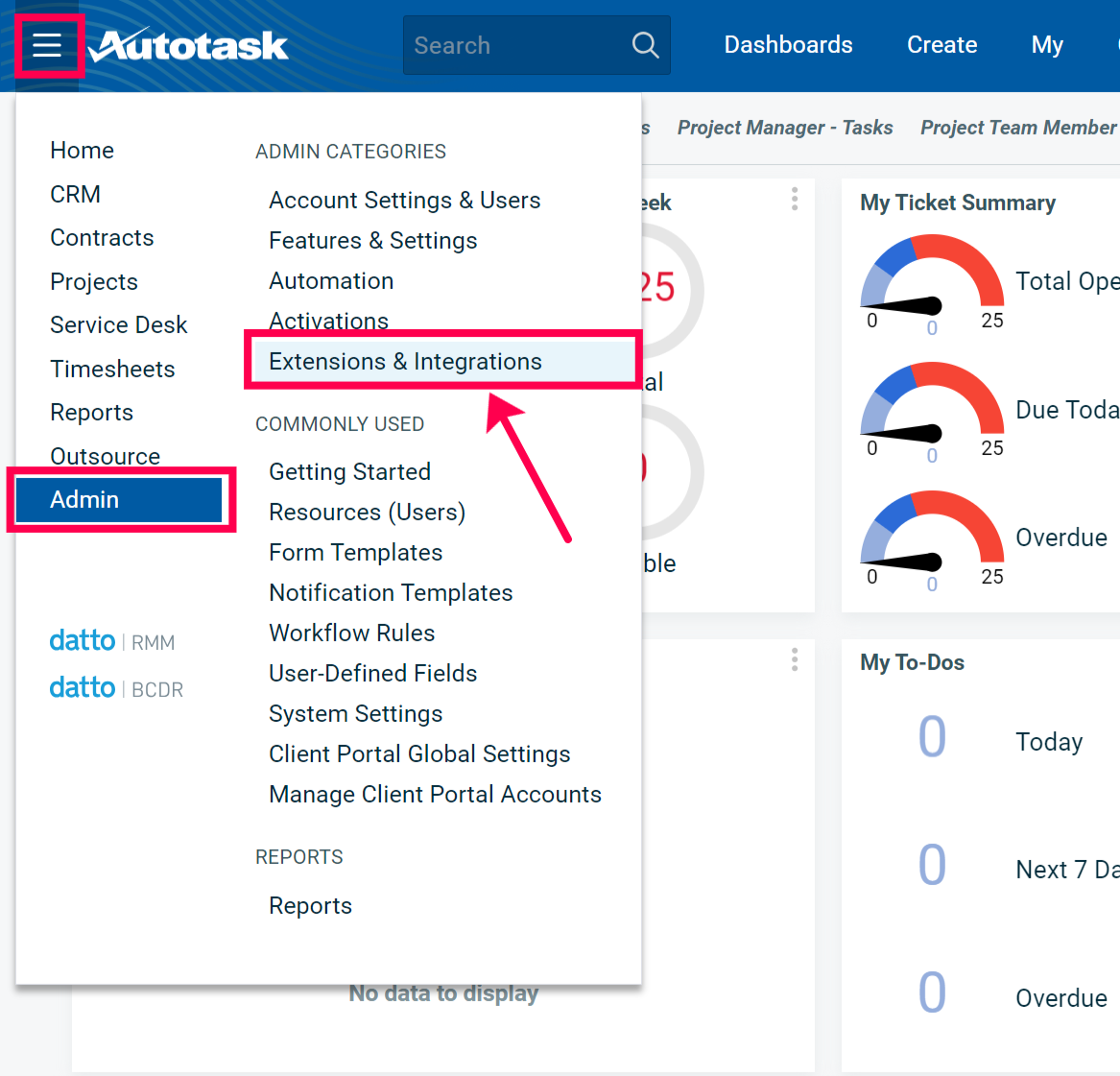 datto autotask loyaltyloop integration