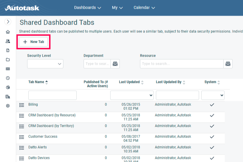 autotask integration center