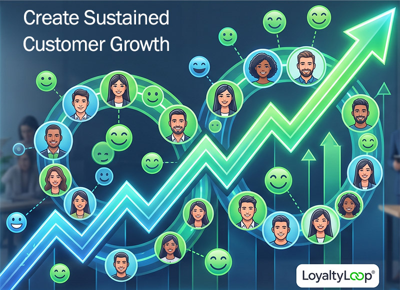 structured customer retention system showing loop of feedback, alerts, action, and reactivation