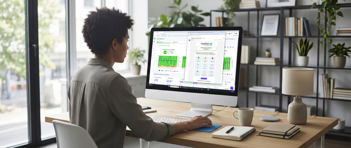 Dashboard of a working customer retention system