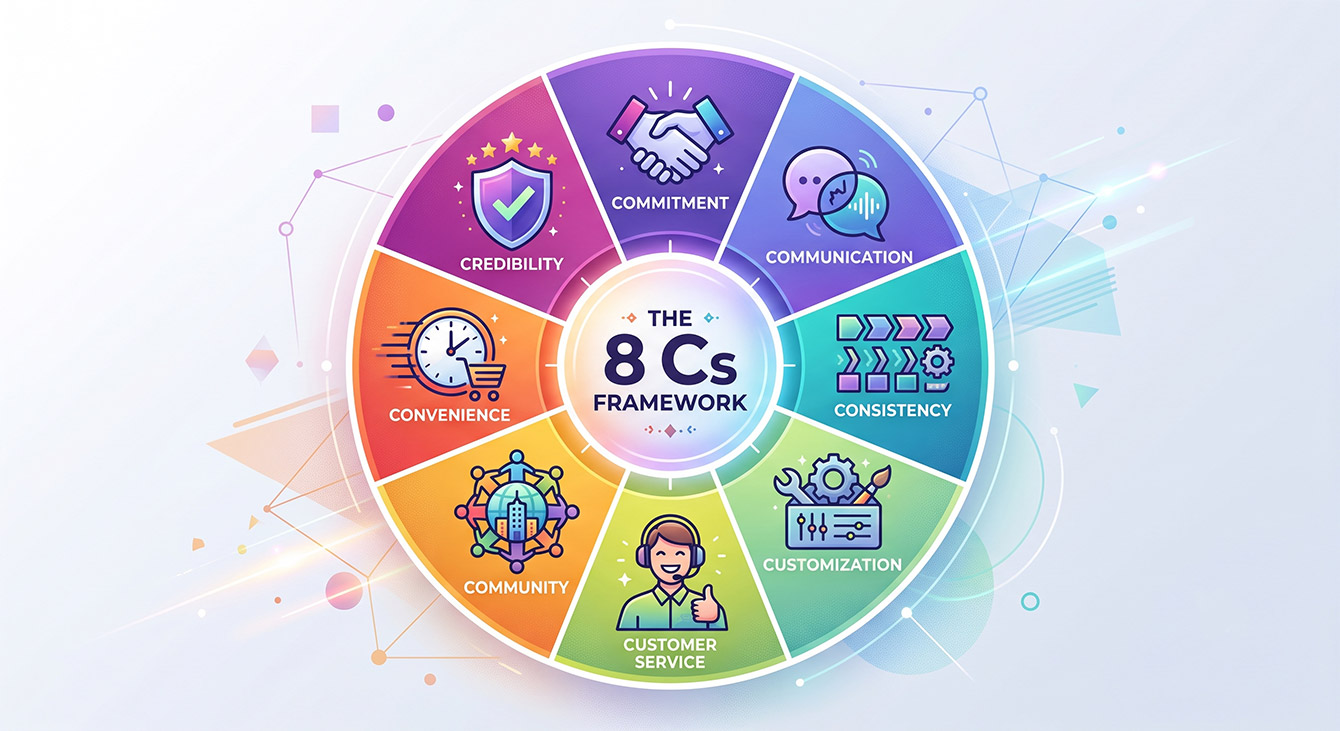 The 8 C's of Customer Retention framework