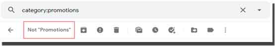 gmail not promotions