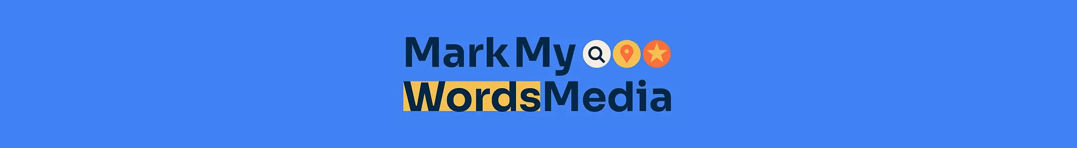 mark my words media banner logo