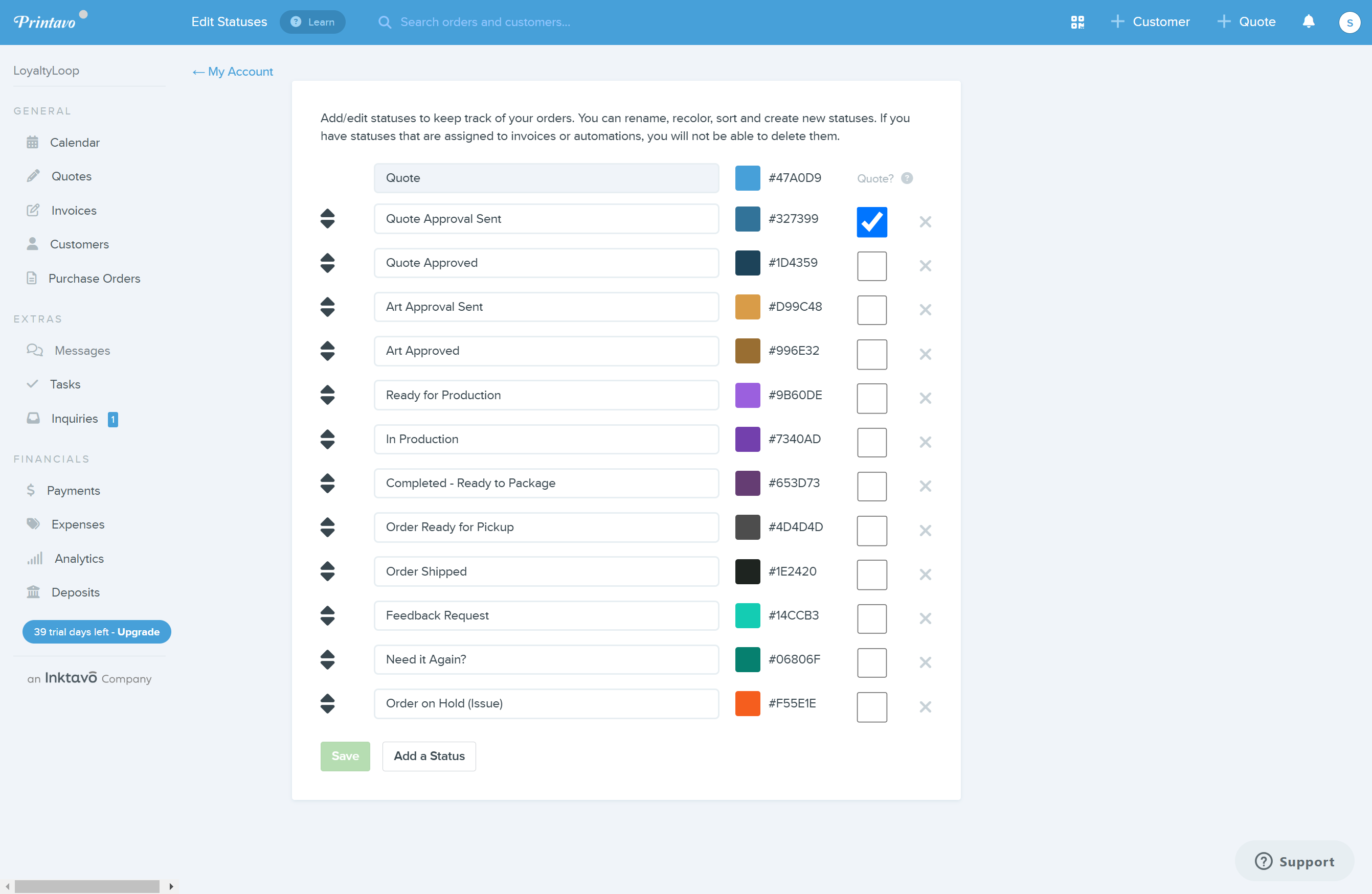 review tool for printavo printers