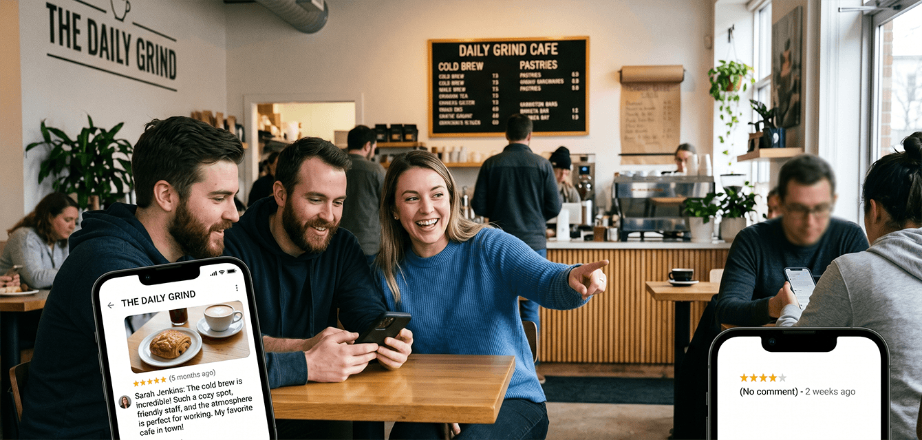 Star ratings vs written Google reviews